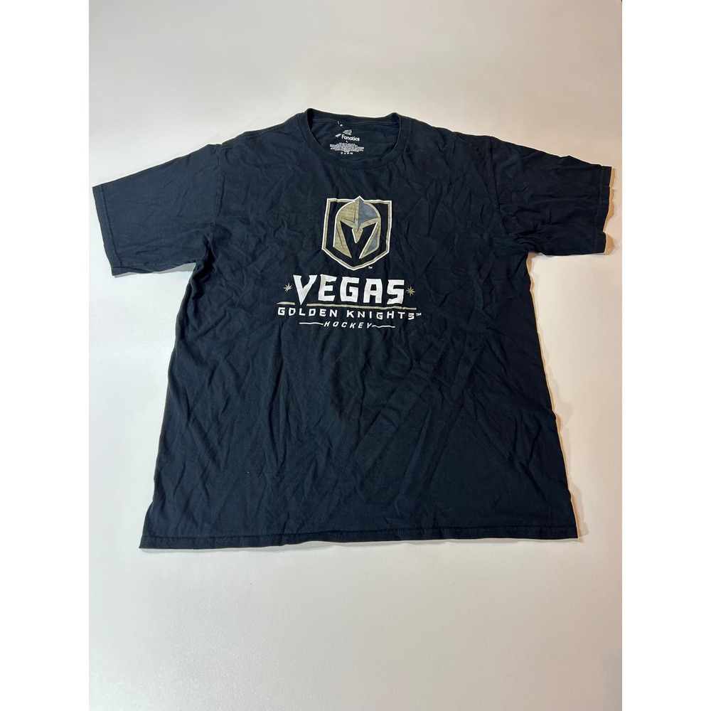 Fanatics T-Shirt Men's Large Black Vegas Golden Knights NHL Hockey Graphic